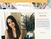 Tablet Screenshot of celebspiration.com